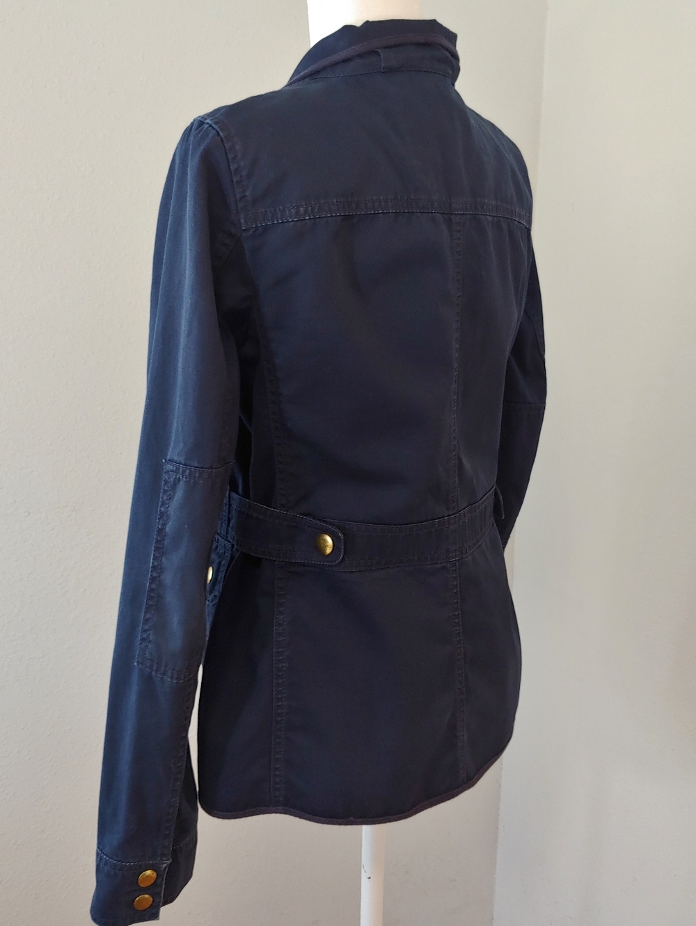 J. Crew Relaxed Field Boyfriend Jacket with Gold Hardware Navy Women's Small - Picture 13 of 16